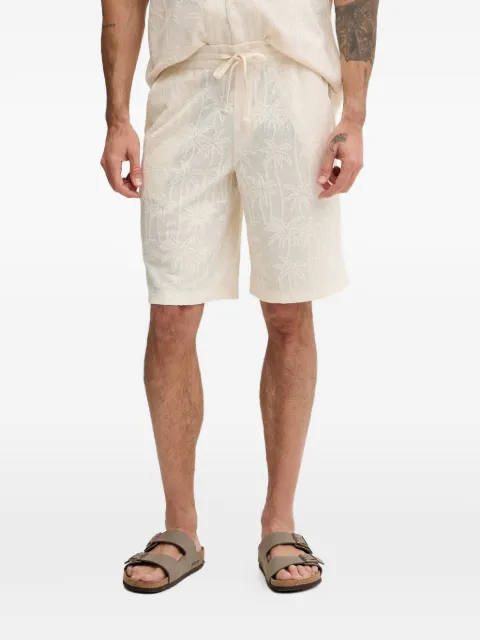 GUESS USA palm-tree deck shorts