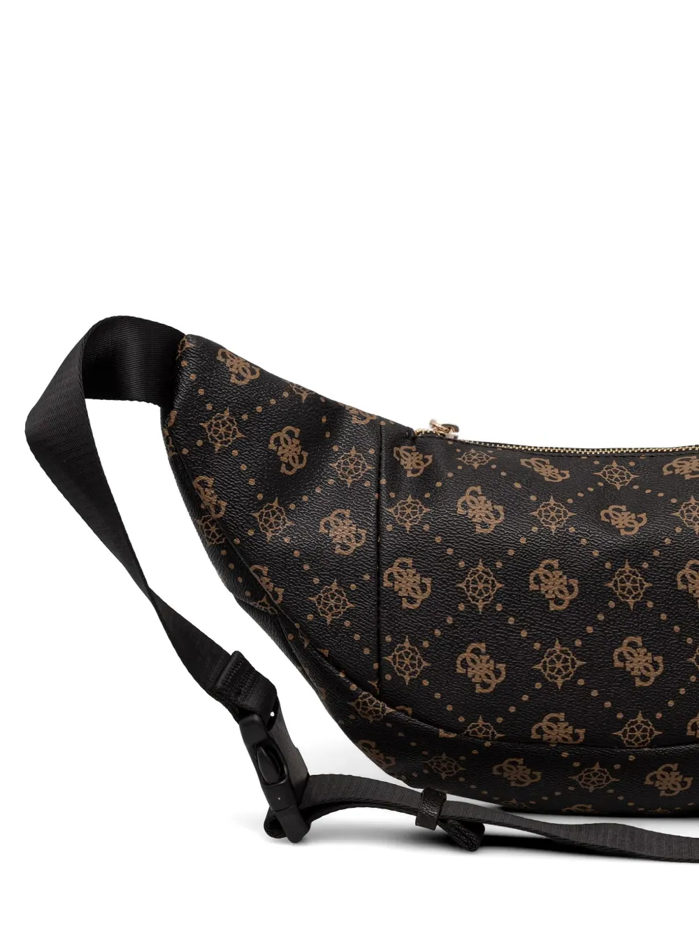 GUESS USA Heuptas met logo-plakkaat en monogram-print Zwart