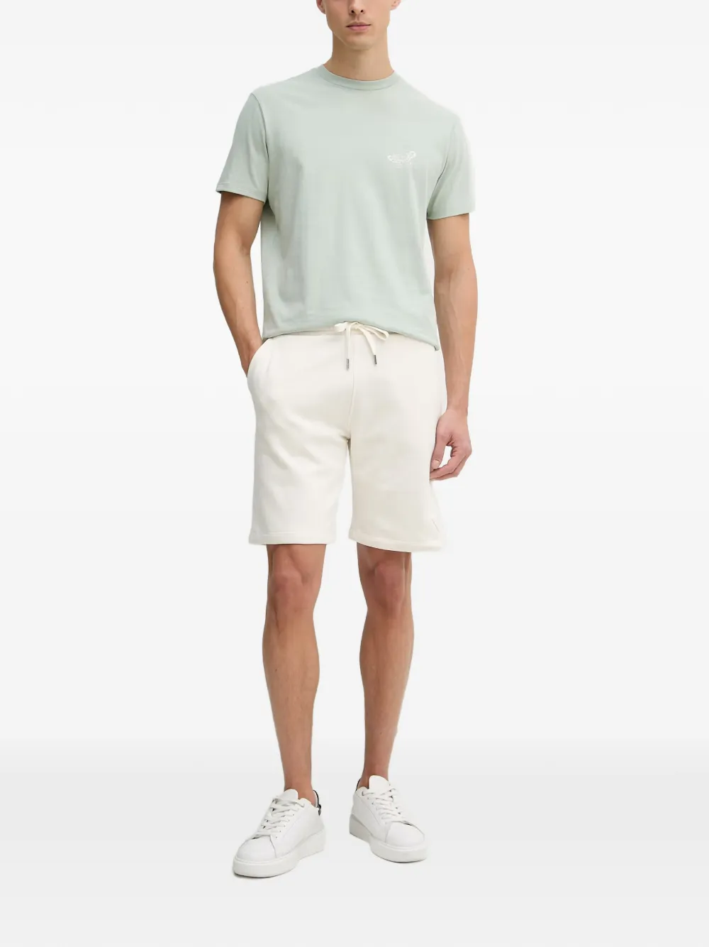GUESS USA Shorts met trekkoordtaille Beige