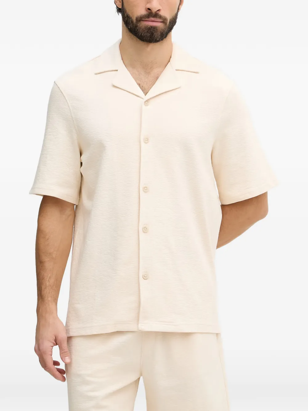 GUESS USA short-sleeve camp-collar shirt - Toni neutri