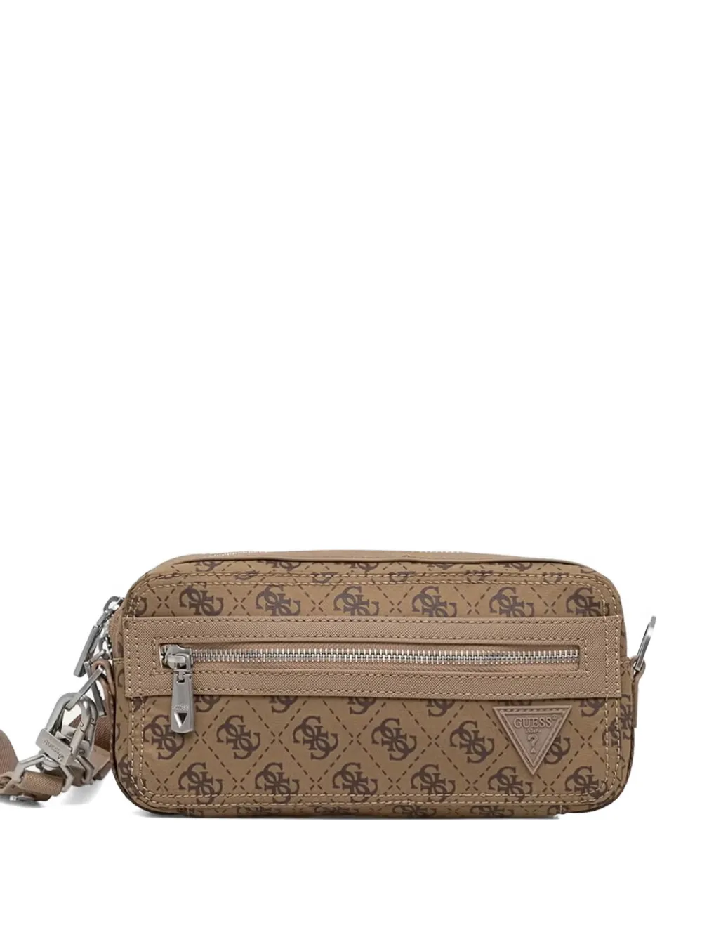 GUESS USA Berlin monogram-print shoulder bag - Marrone