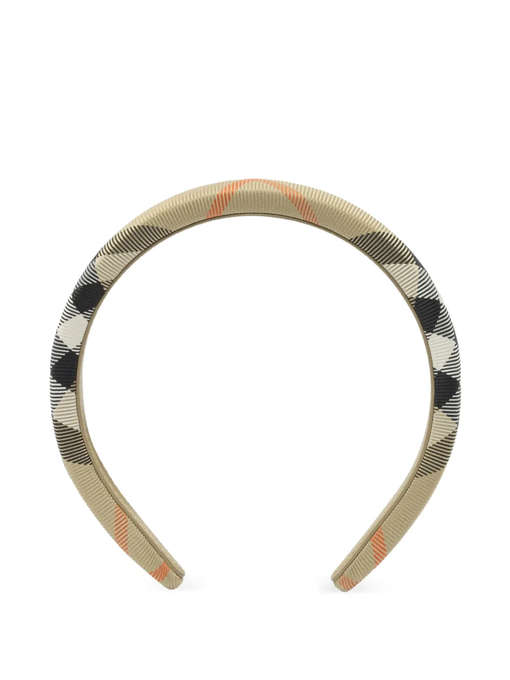 Burberry Kids check-print headband - Toni neutri