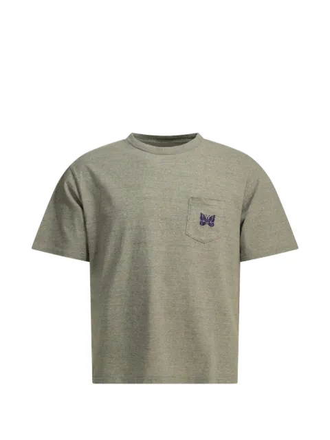 Needles Papillon-embroidered pocket T-shirt