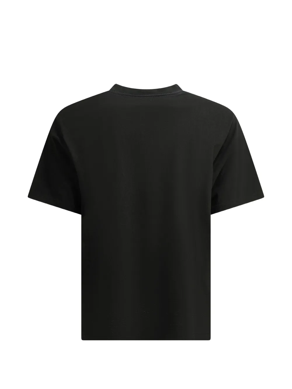 Needles Papillon T-shirt met geborduurde zak Zwart