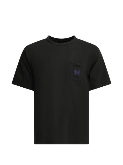 Needles Papillon-embroidered pocket T-shirt