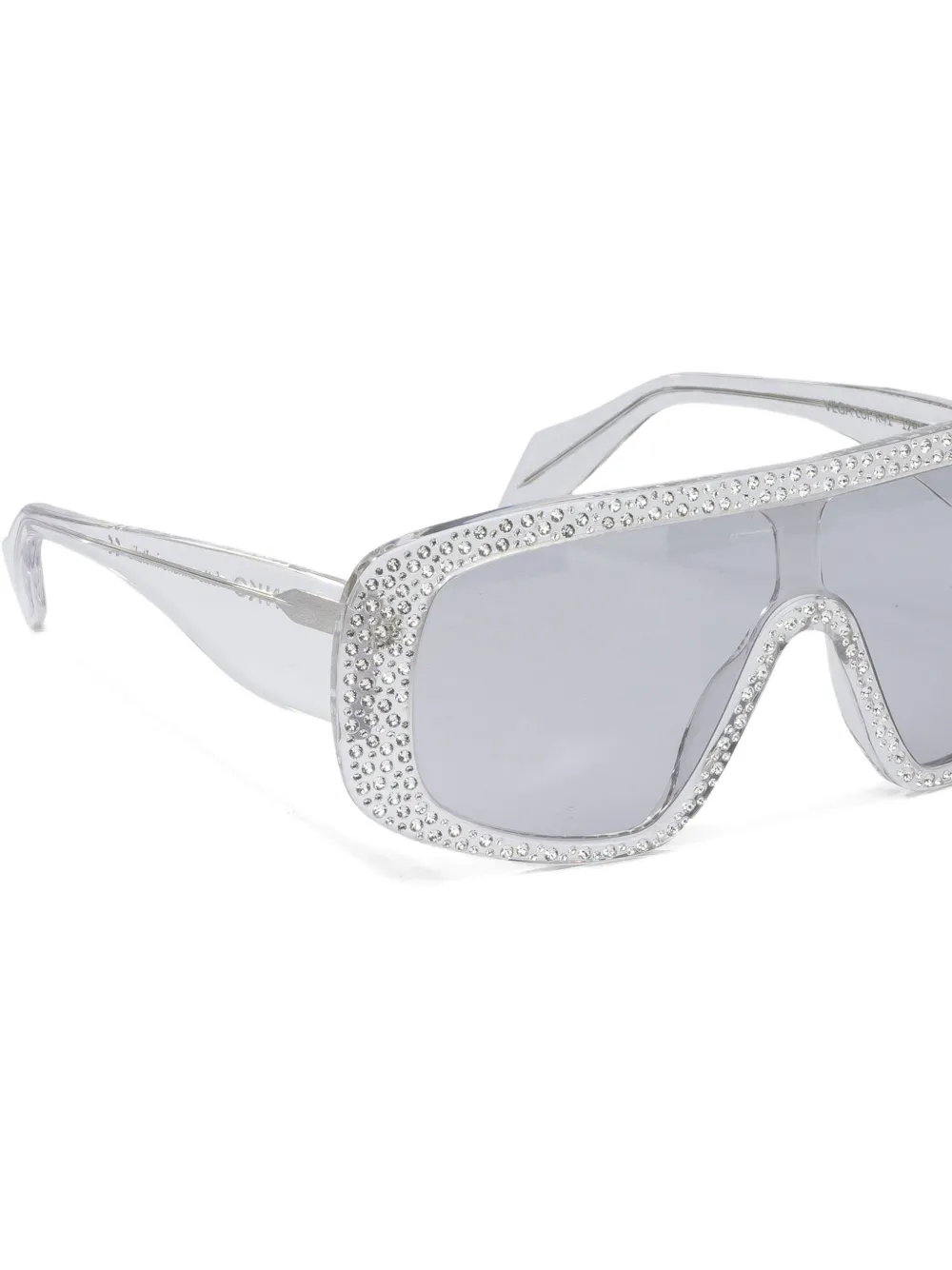  Pinko Gafas De Sol Mask Con Detalles De Cristal - Blanco 
