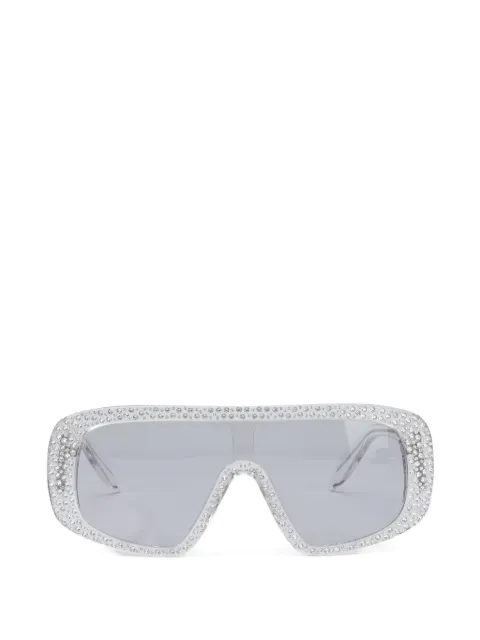 PINKO Mask crystal-embellished sunglasses