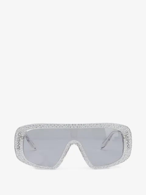 PINKO Mask crystal-embellished sunglasses