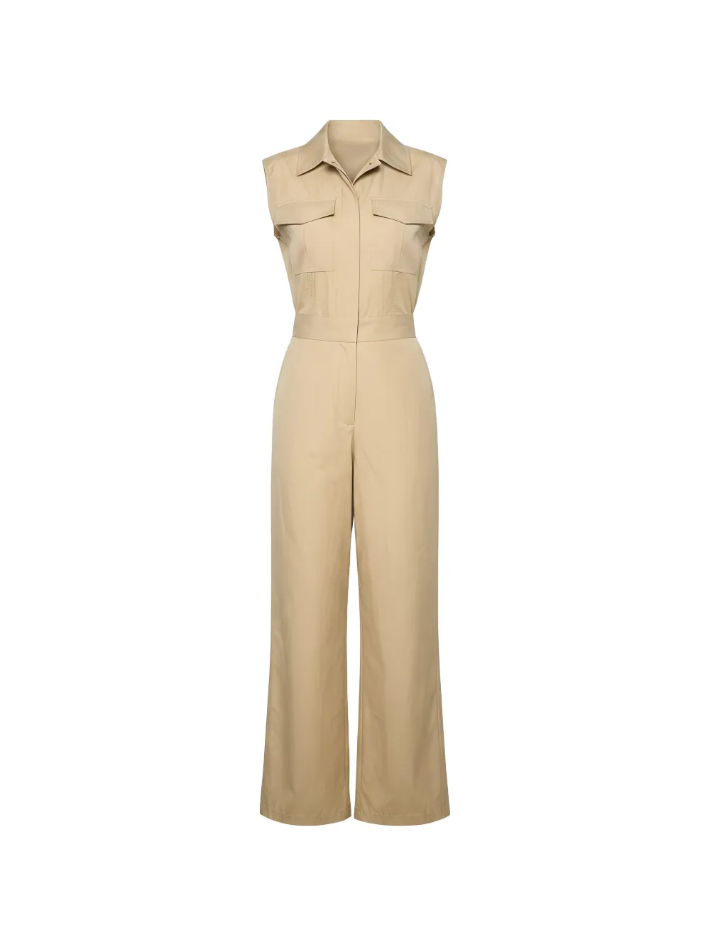 Pennyblack sleeveless flap-pocket jumpsuit - Toni neutri