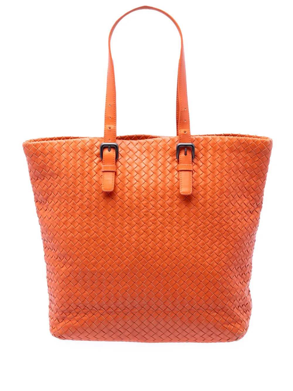 Bottega Veneta Pre-Owned 2011 Nappa Intrecciato Belt Strap tote bag - Arancione