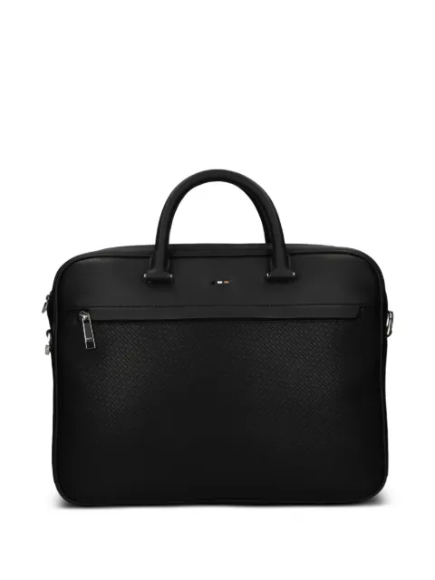 BOSS monogram-patterned briefcase