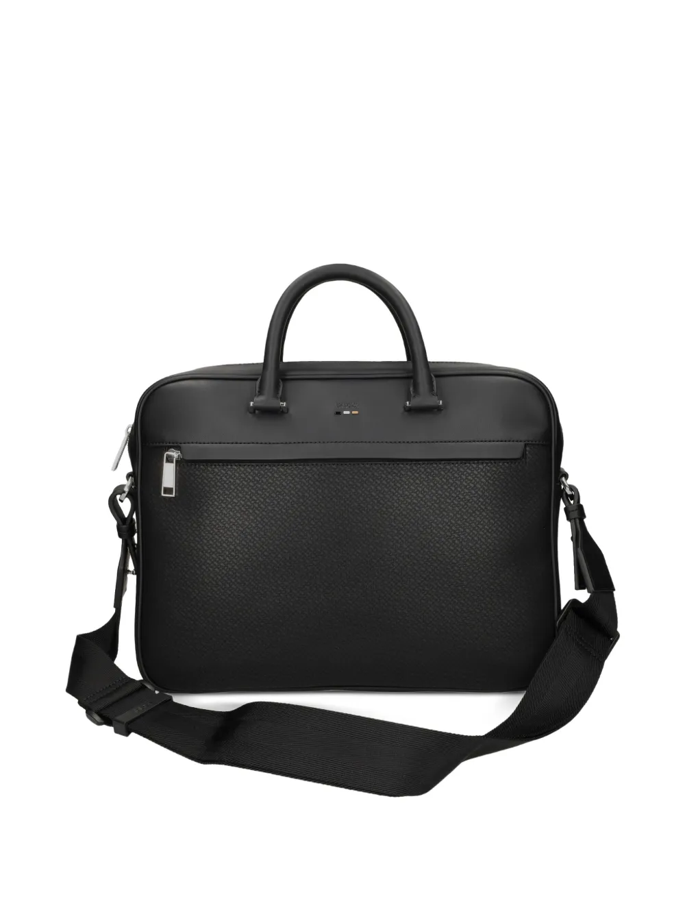  Boss Porte-documents à Motif Monogrammé - Noir 