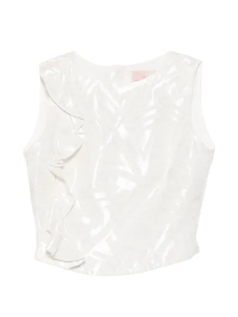 Leen Mougrhabi top Zara con volantes