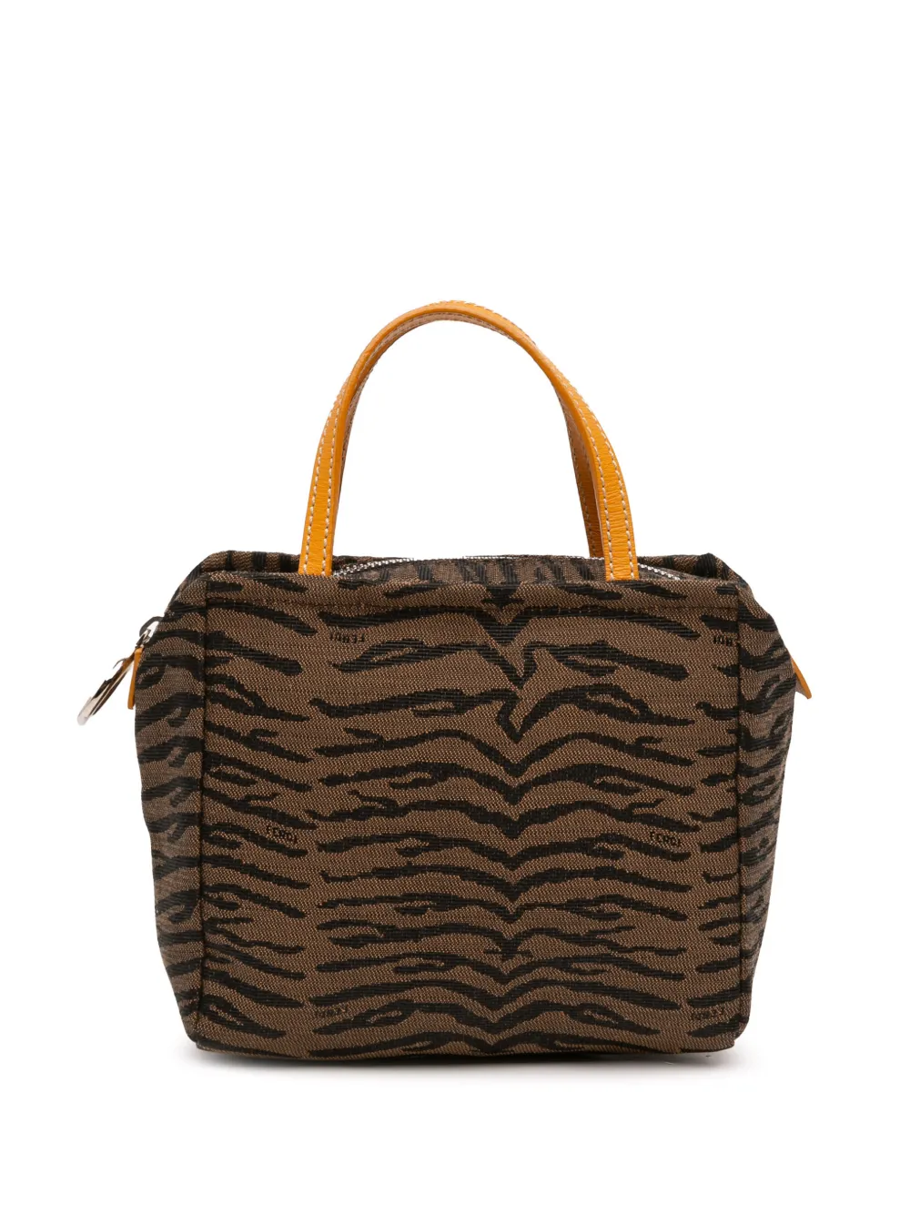 Fendi Pre-Owned 2010-2026 Mini Canvas Zebra Print handbag - Marrone