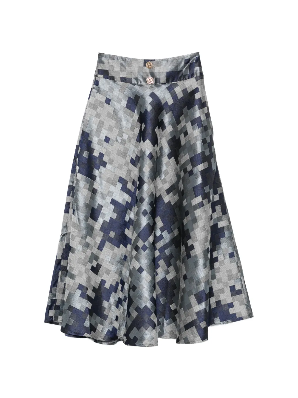 Leen Mougrhabi Evelyn A-line midi skirt - Blu