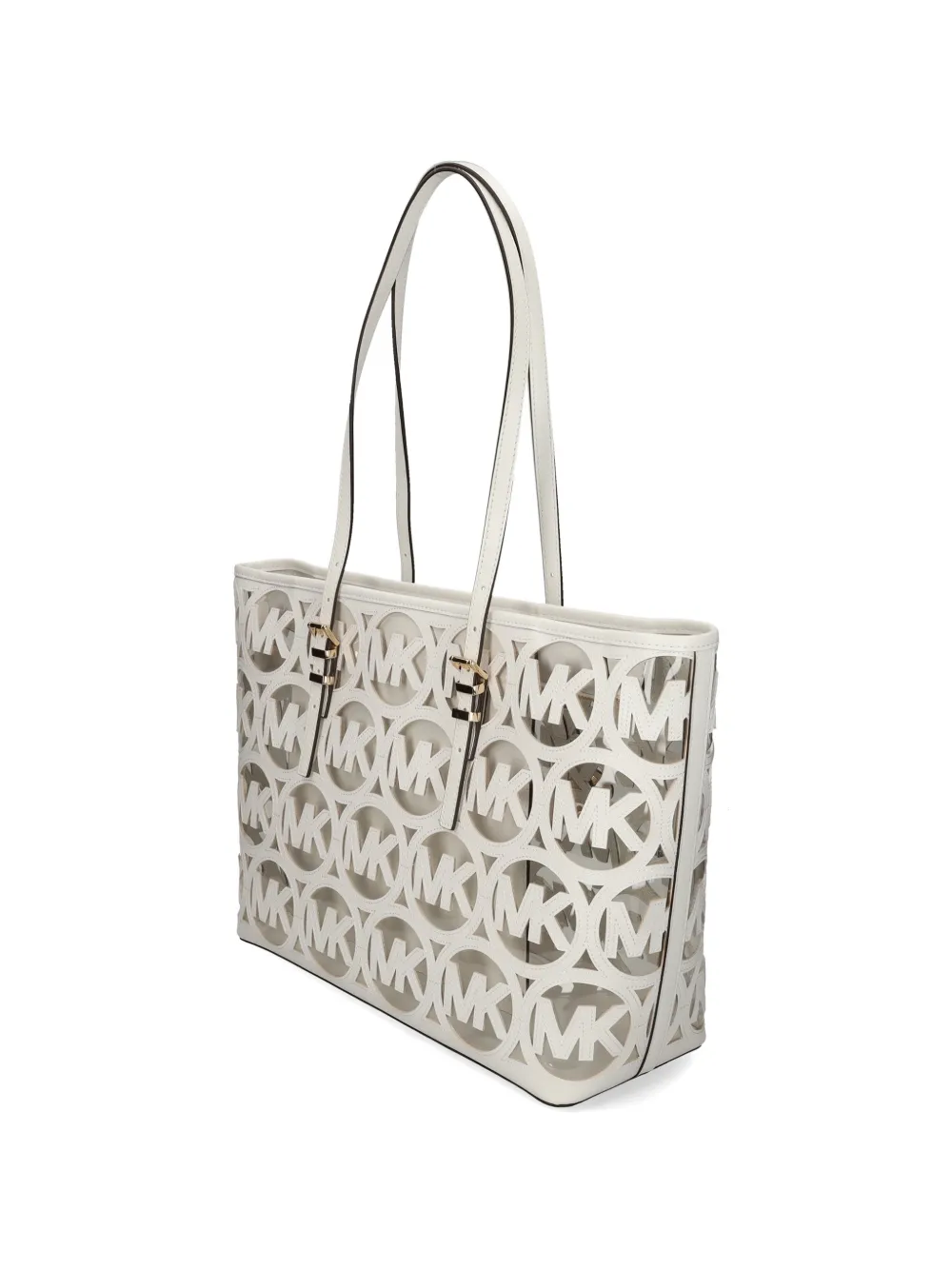 Michael Kors Shopper met uitgesneden logo Wit