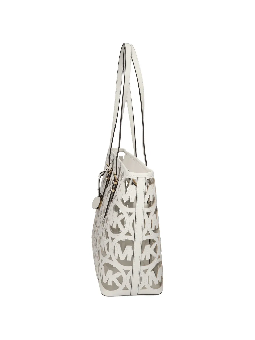 Michael Kors Shopper met uitgesneden logo Wit