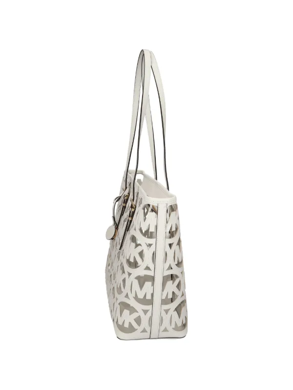 Michael Michael Kors logo-cutout Tote Bag | White | FARFETCH
