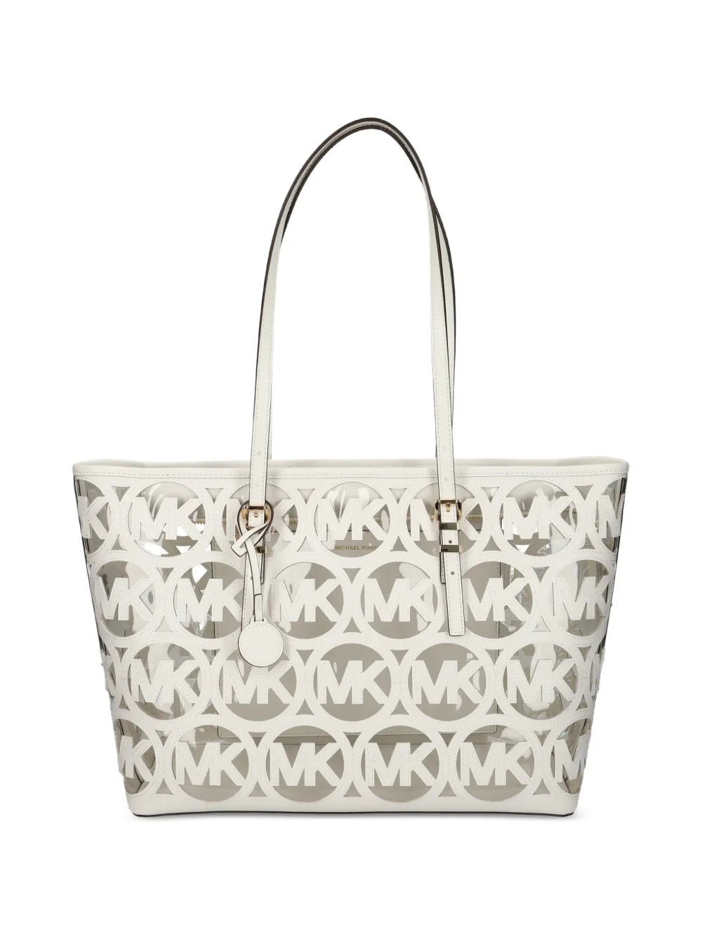 Michael Michael Kors logo-cutout tote bag - White