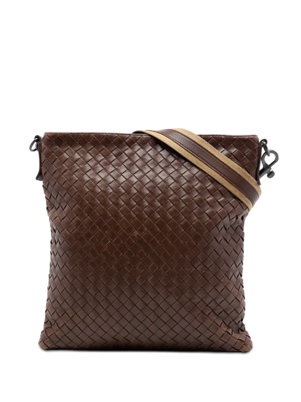 Bottega Veneta Pre-Owned 2012-2026 Nappa Intrecciato crossbody bag - Marrone