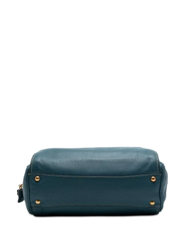 Prada Pre-Owned 2013-2025 Vitello Daino Bauletto Bag Satchel