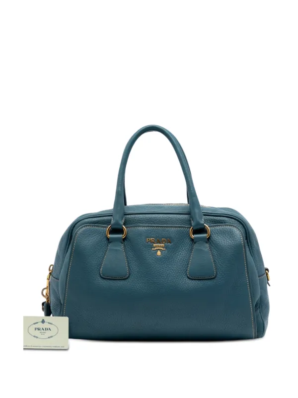 Prada Pre-Owned 2013-2025 Vitello Daino Bauletto Bag Satchel