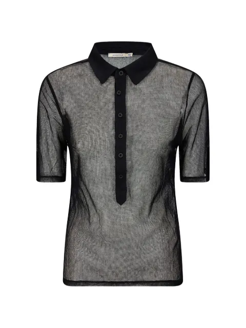 Paloma Wool Sile sheer mesh polo shirt