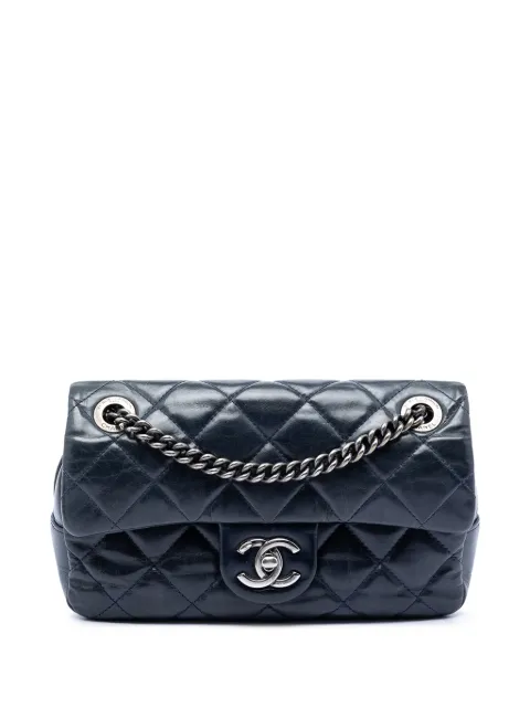 CHANEL Pre-Owned 2014-2015 Small Glazed Calfskin Duo Color Flap crossbody bag