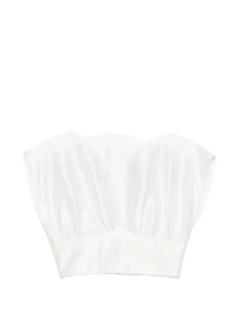 Leen Mougrhabi top Isla corto con cuello barco