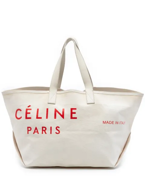 Celine Pre-Owned 2018 미디엄 캔버스 메이드 인 토트 백