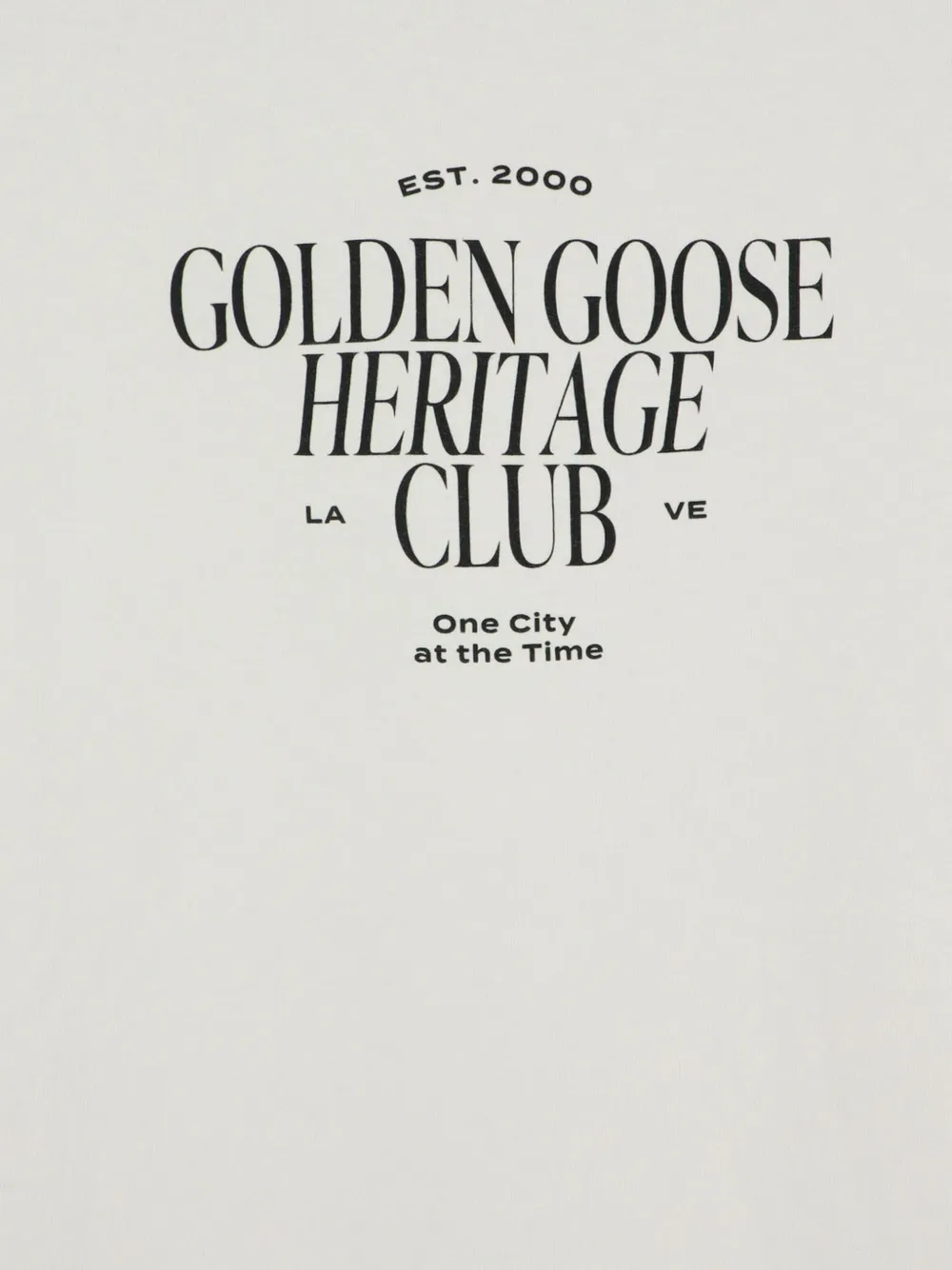  Golden Goose Camiseta Con Logo Estampado - Blanco 