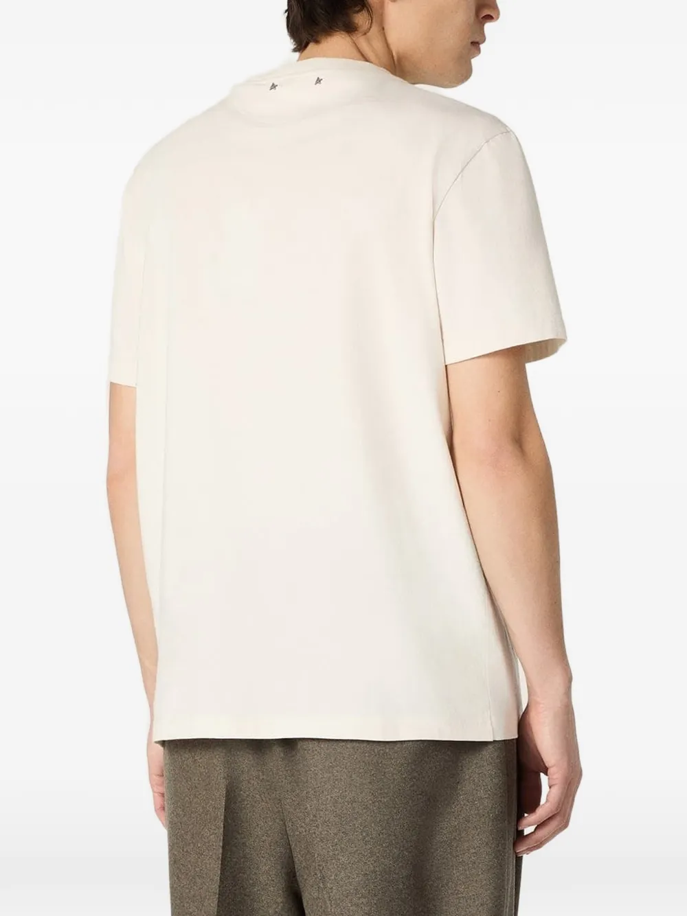 Golden Goose T-shirt met logoprint Wit