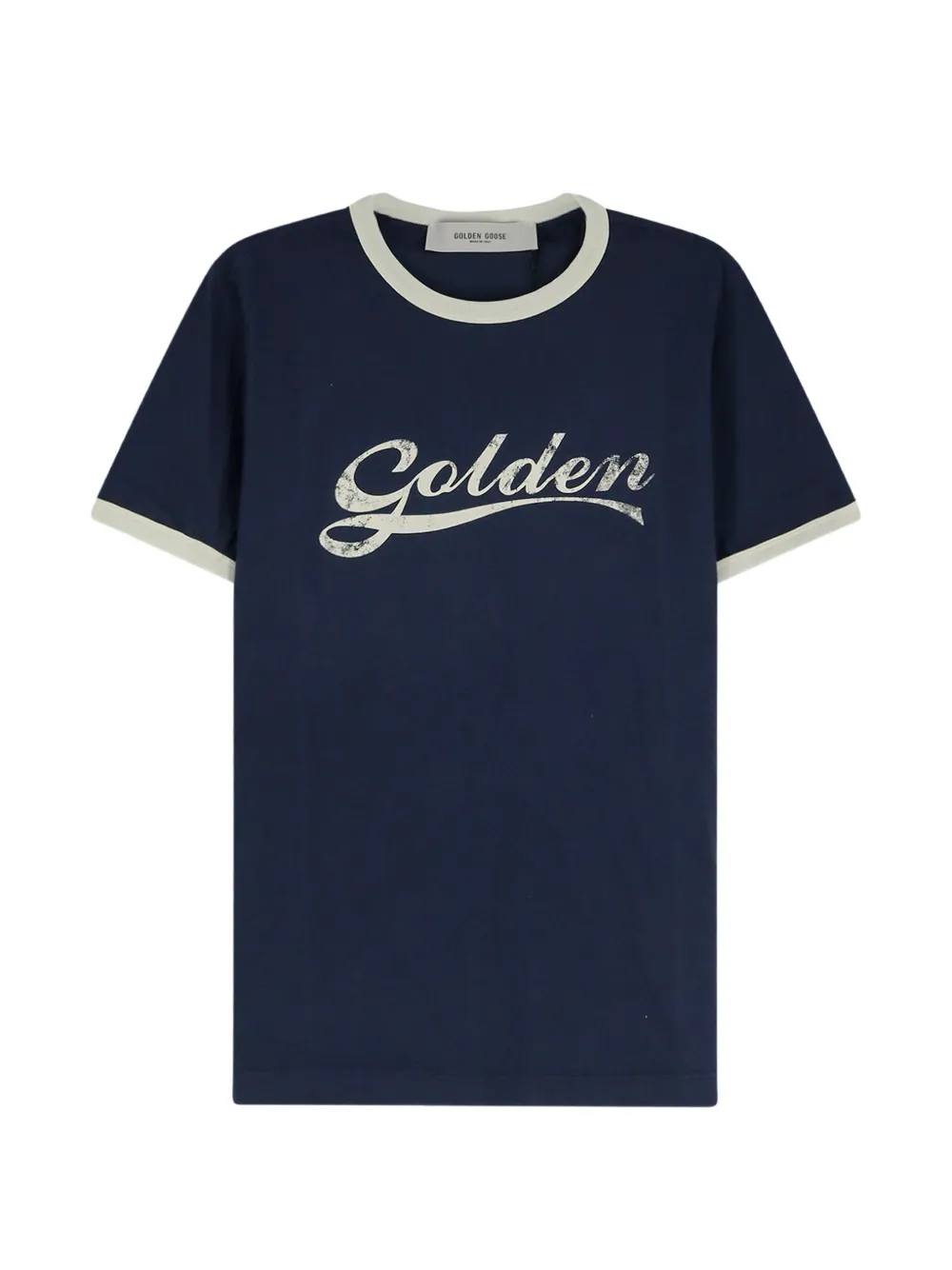 Golden Goose logo-print T-shirt - Blau