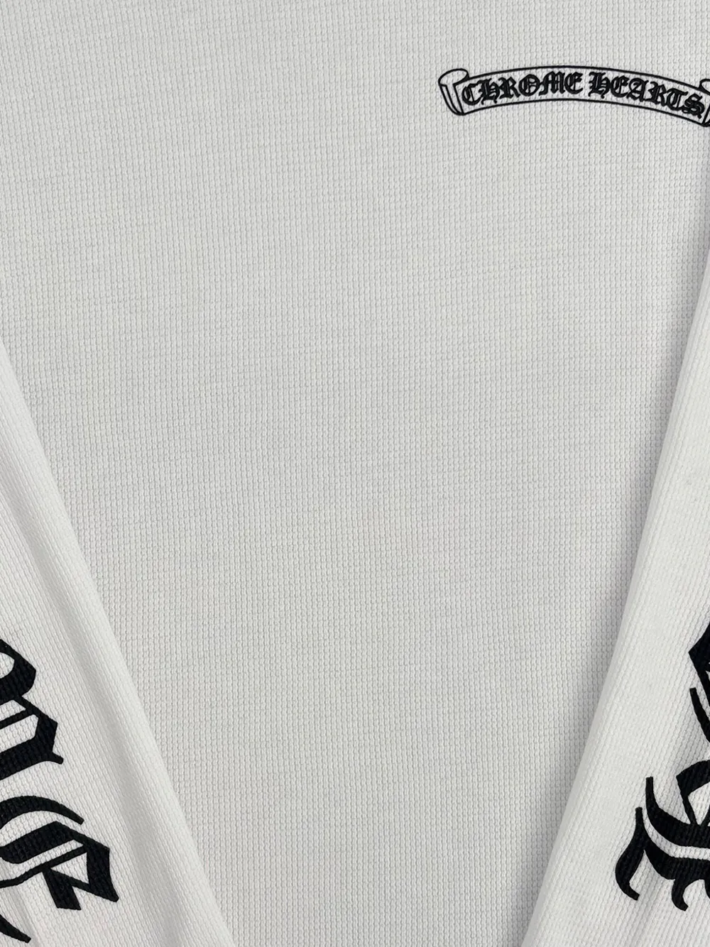 Chrome Hearts Scroll thermo T-shirt met logo Wit