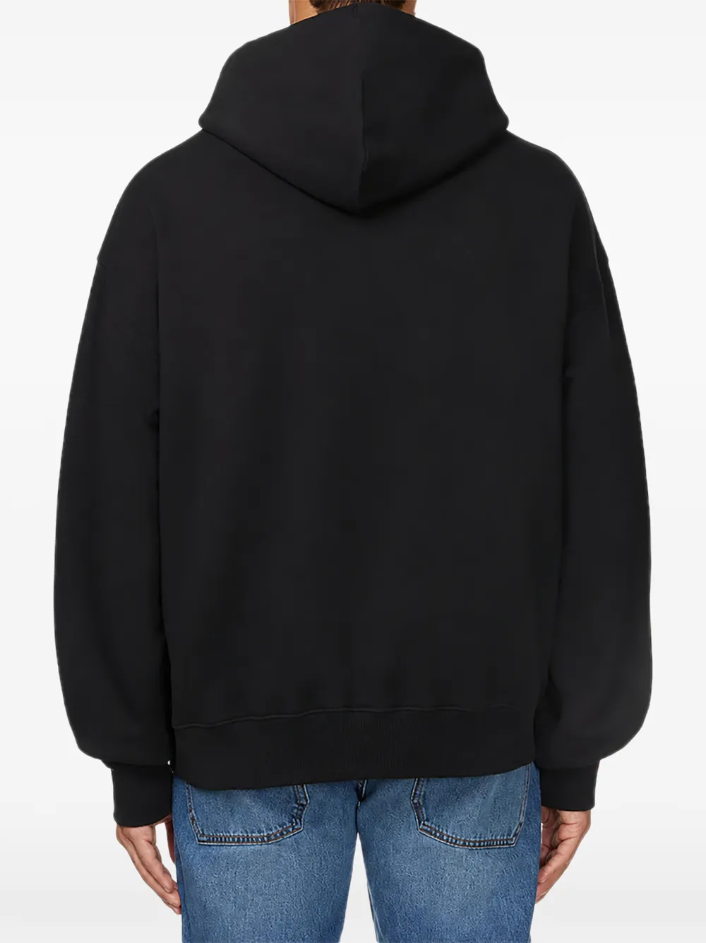 Off-White Hoodie met logoprint en trekkoord Zwart