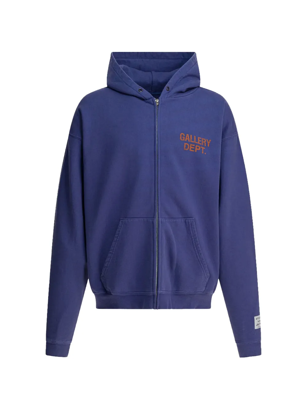 GALLERY DEPT. 90'S logo-print zip-up hoodie - Blue