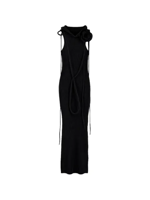 Off-White Peony cut-out ribbed dress
