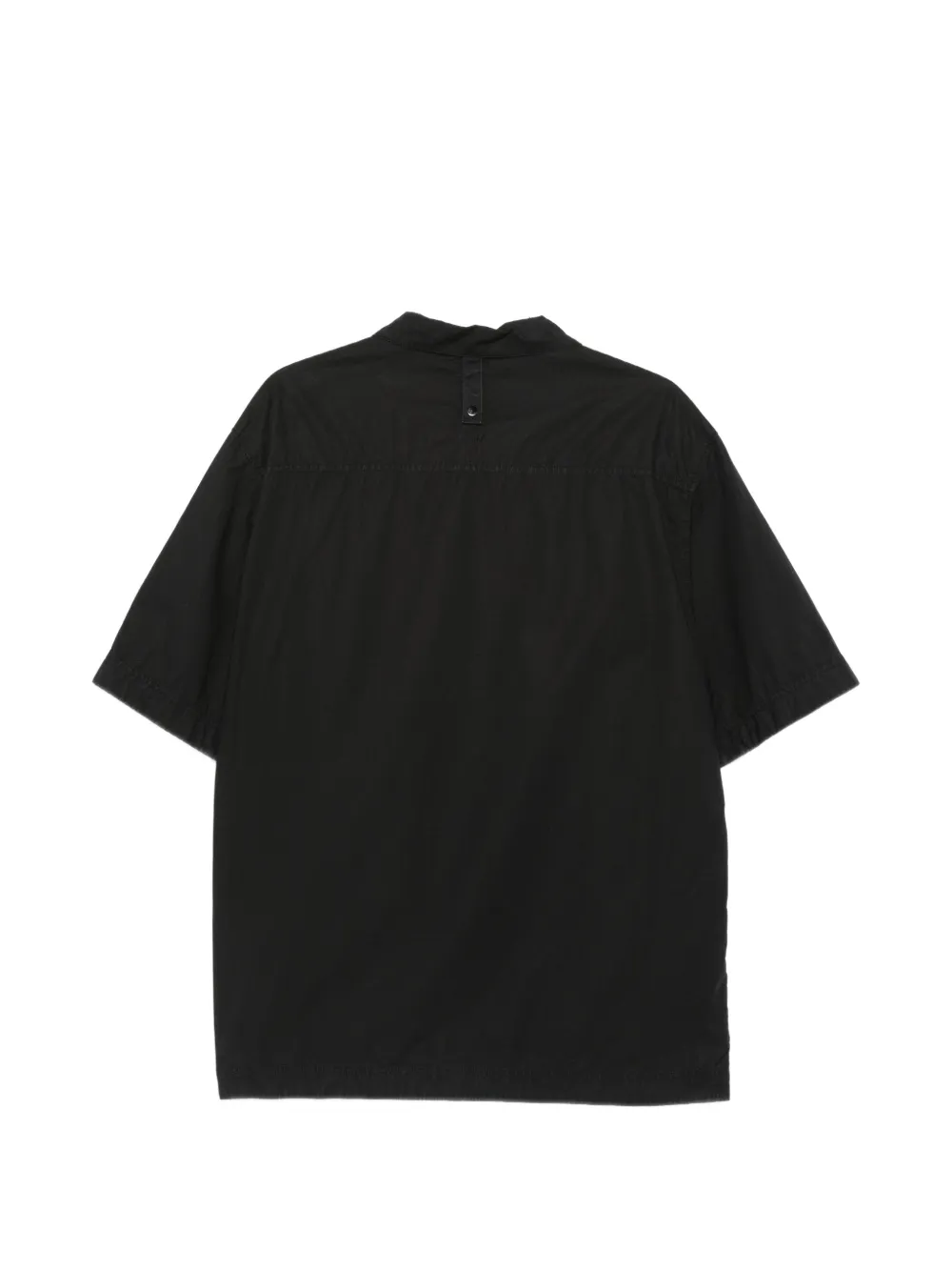 Stone Island Straight overhemd met geborduurd logo Zwart
