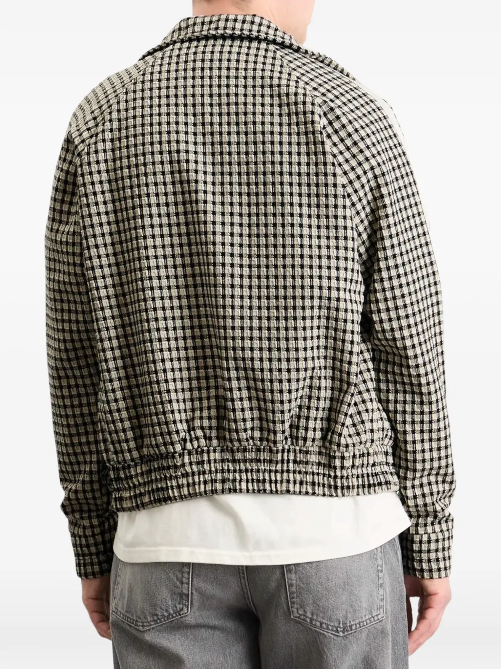 RHUDE Trainingsjack met gingham ruit Wit