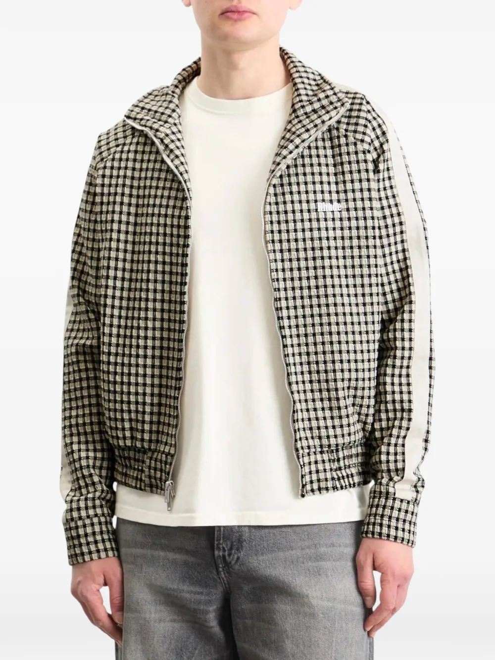 RHUDE Trainingsjack met gingham ruit Wit
