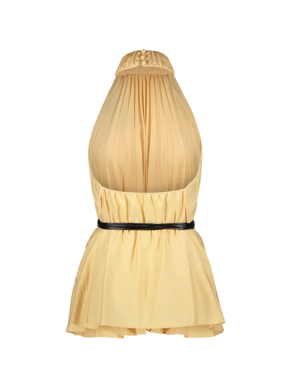  Ellery Top Plisado Con Cuello Halter - Amarillo 