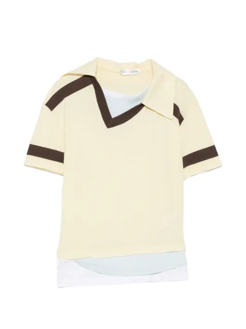 August Barron stripe-detail T-shirt