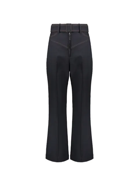 Ellery belted contrast-stitch trousers