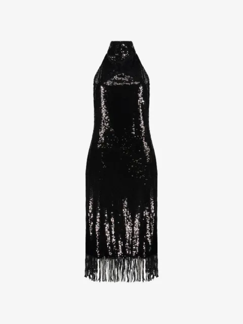 Ellery sequin-embellished fringed mini dress