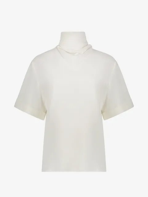 Ellery high-neck short-sleeve top