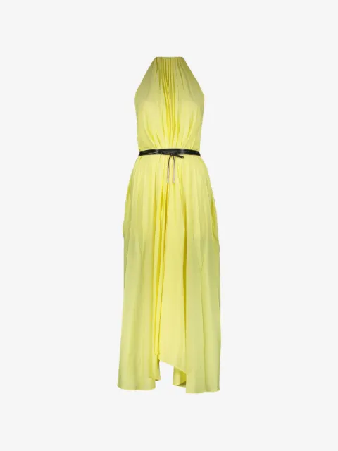Ellery pleated belted midi dress