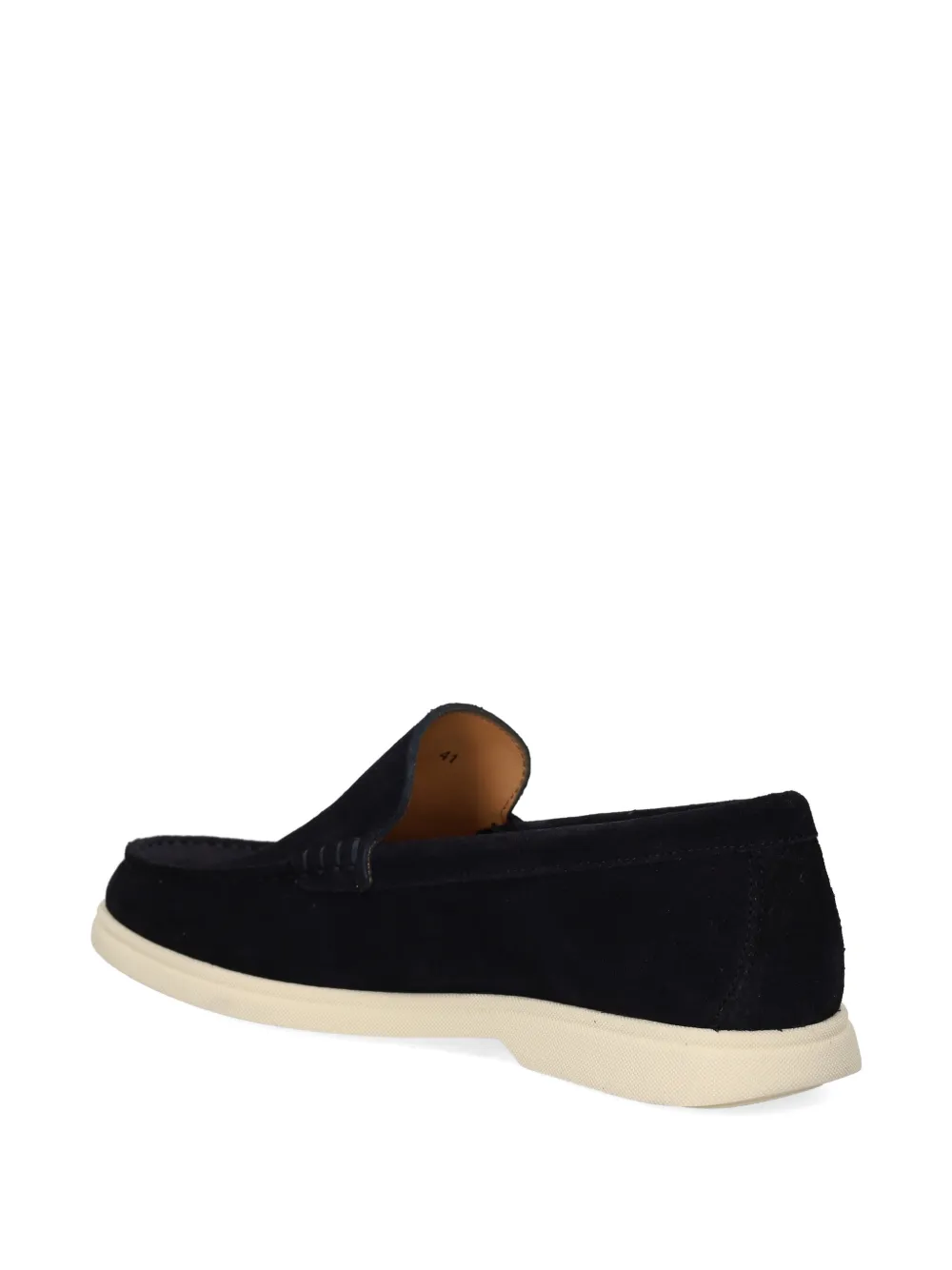 BOSS Suède loafers Blauw