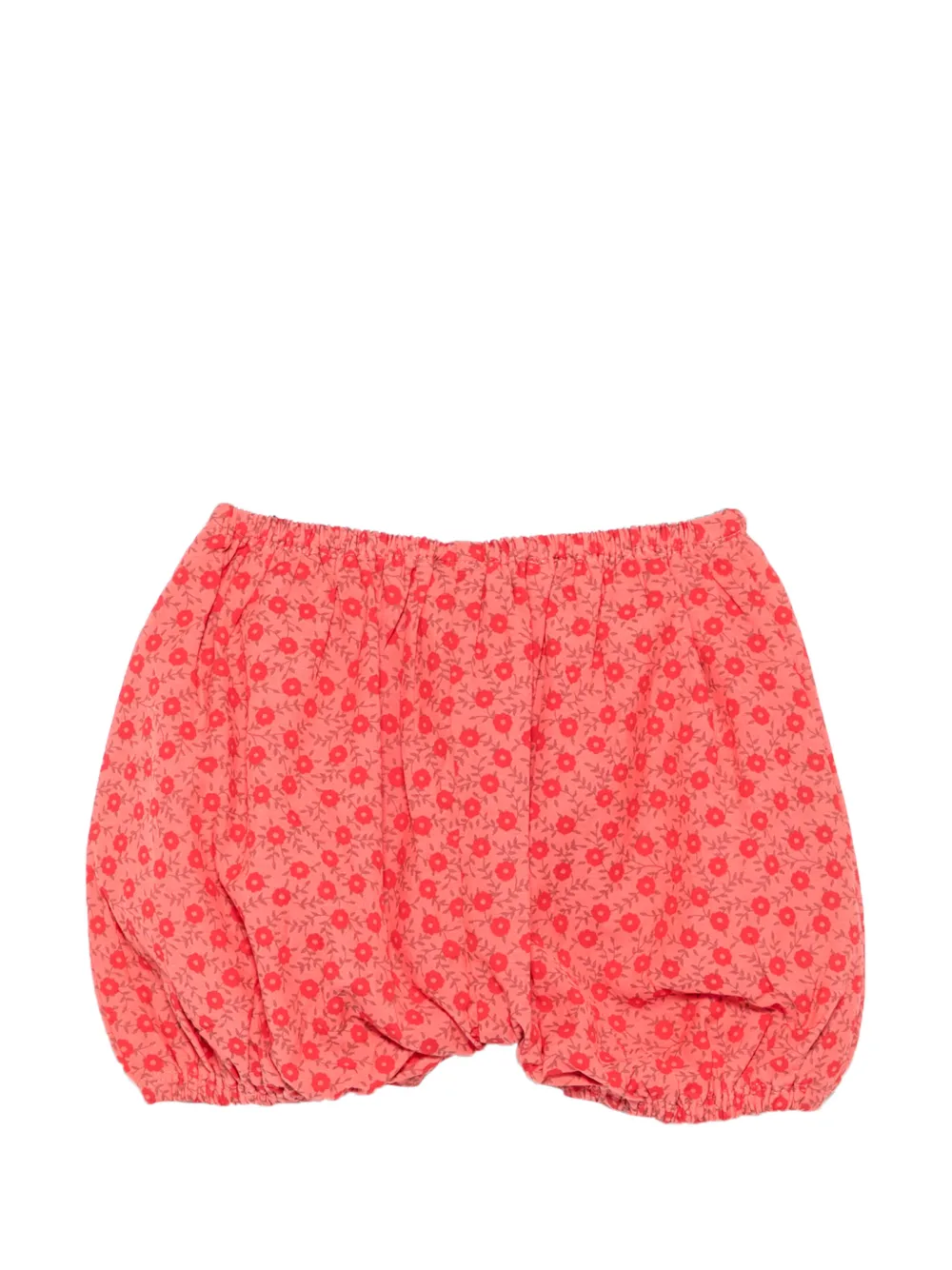  Bonton Floral-print Bloomer Shorts - Rojo 