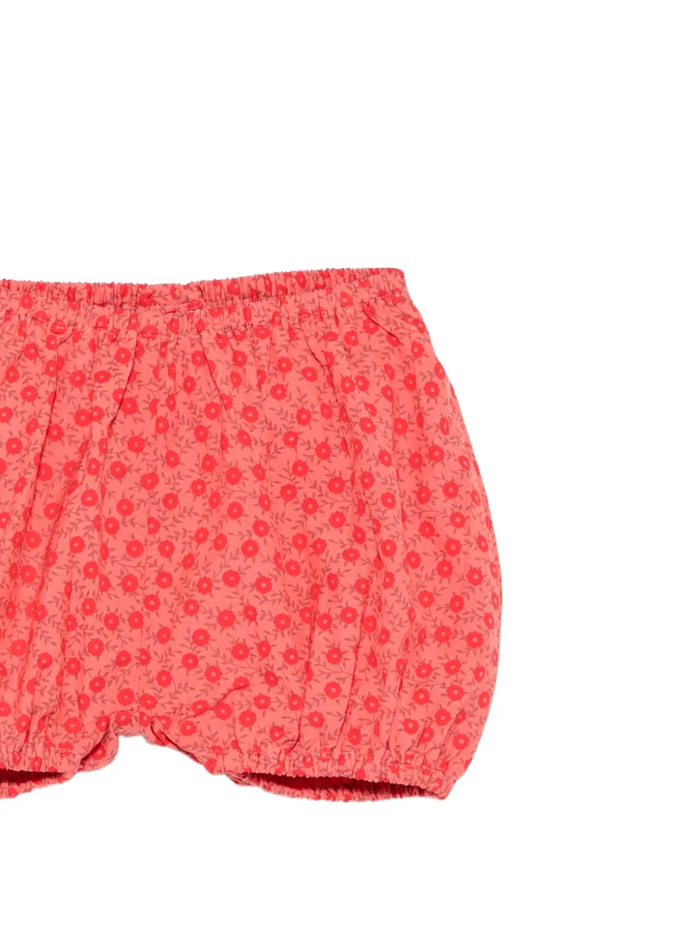  Bonton Floral-print Bloomer Shorts - Rojo 