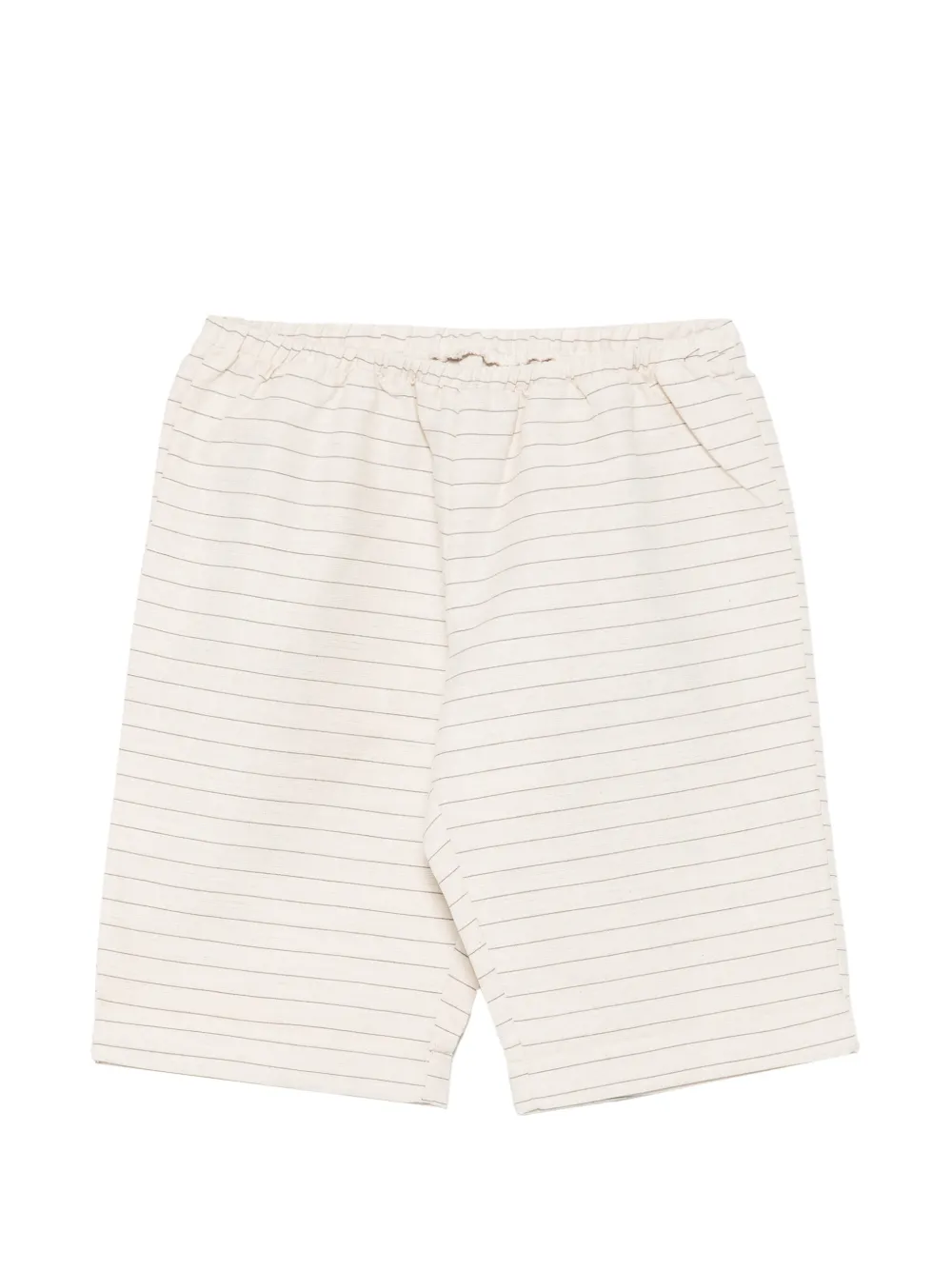 Cucu Lab Shorts a righe in cotone - Toni neutri